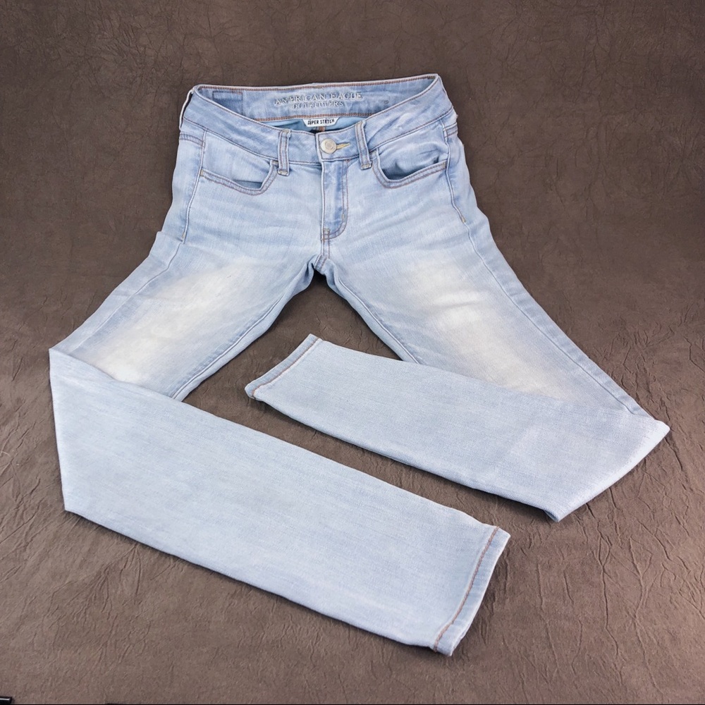 AEO Light Wash Super Stretch Jeggings